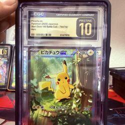 Cgc Pristine 10 Pikachu Ex 764