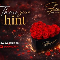 Forever Roses In Heart Box - Delivered