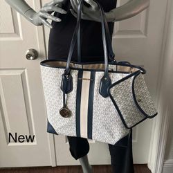 Michael Kors Tote Bag  With Matching Pouch New