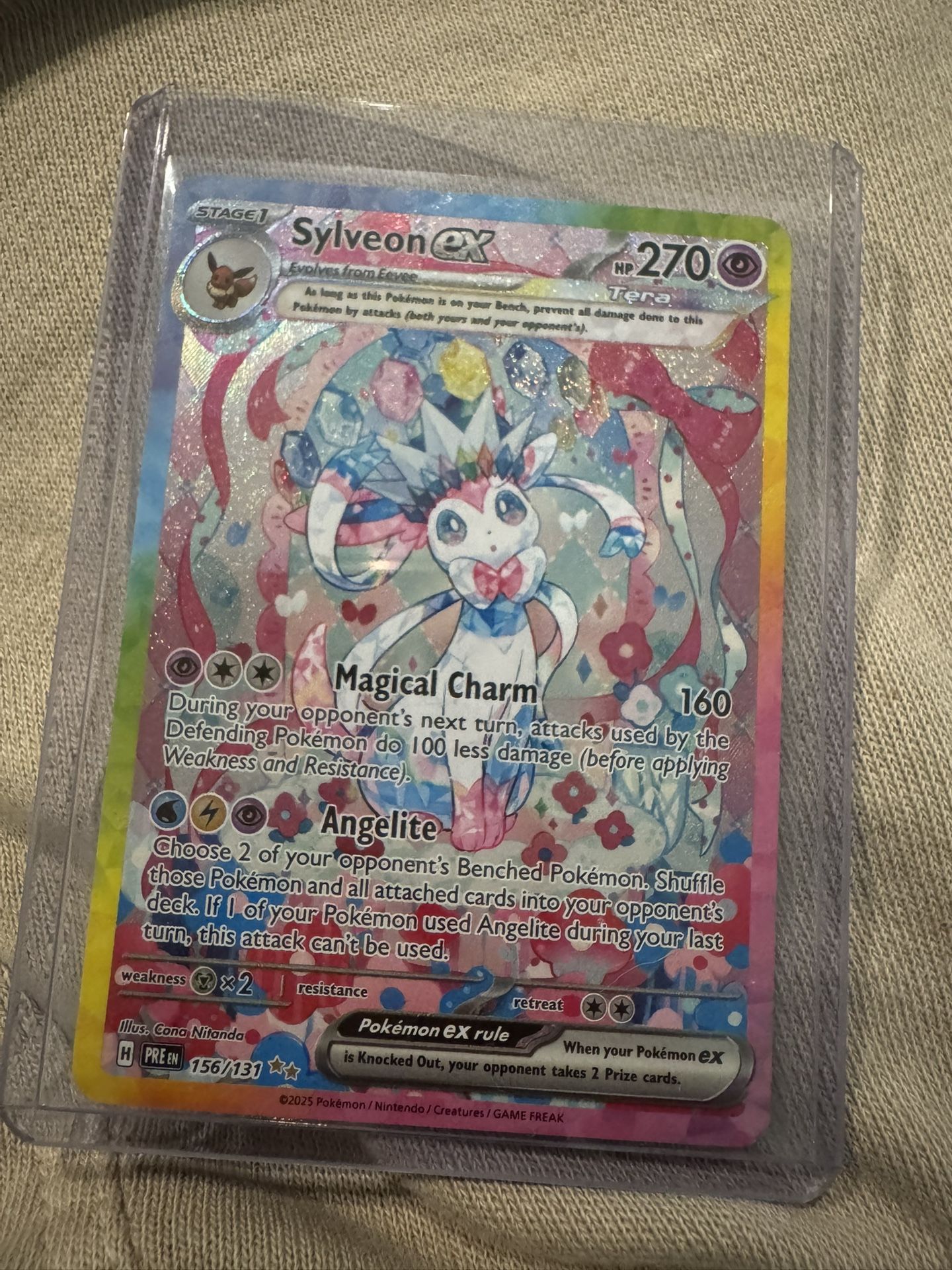 Sylveon EX SIR Prismatic Evolutions 156/131