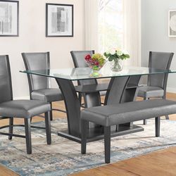 B1216 Camellia Dining Grey Tbl/side 🚛🔥😱😍