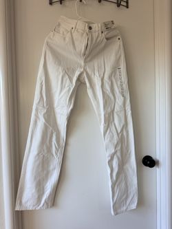 Uniqlo White Straight High Rise Jeans 24x32 - New With Tags