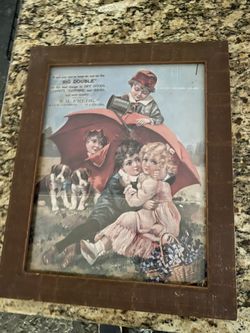 A Vintage Picture Dated Back To Early 1900 $40