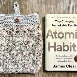 Handmade Crochet Book Cover/sleeve