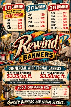 Vinyl Banners Custom Made
