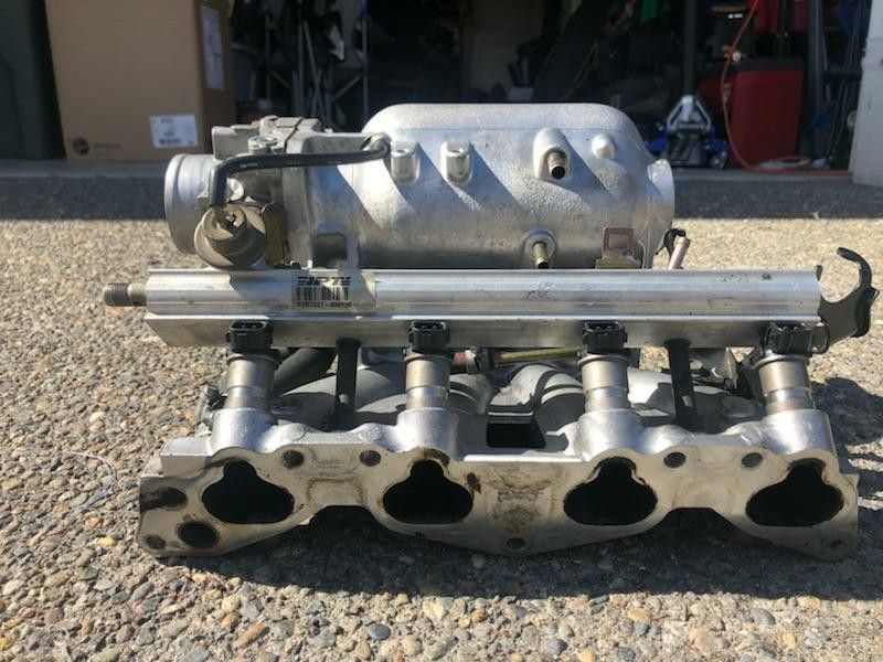 D16y7 intake with fuel rail and fuel injectors worked great when pulled