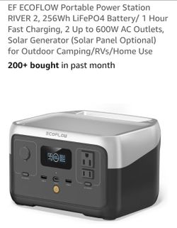 Ecoflow river2 power station  asking  200  dollars