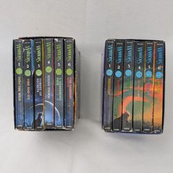 WARRIOR Series 1 and 2 Book Set: The Prophecies Begin & the New Prophecy by Erin Hunter - Cats Novels all books complete