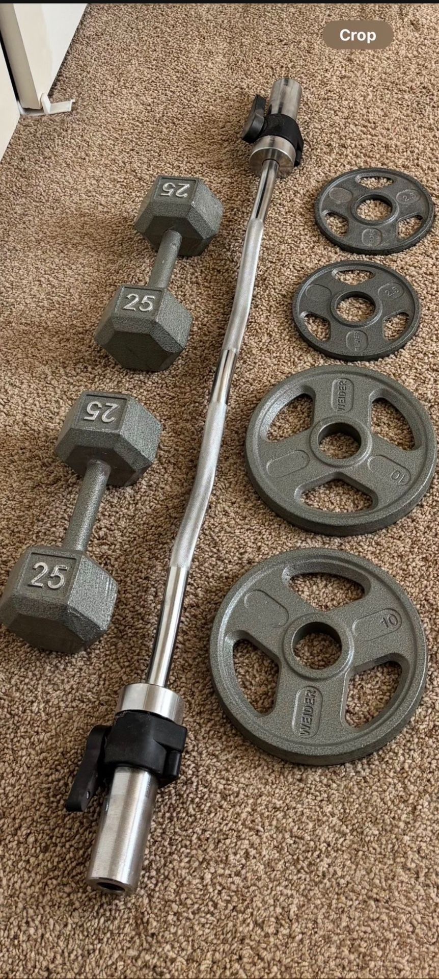 Weider Weights With Bar