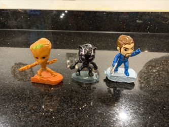 Marvel Avengers Action Figures Groot, Black Panther & Iron Man Action Figures