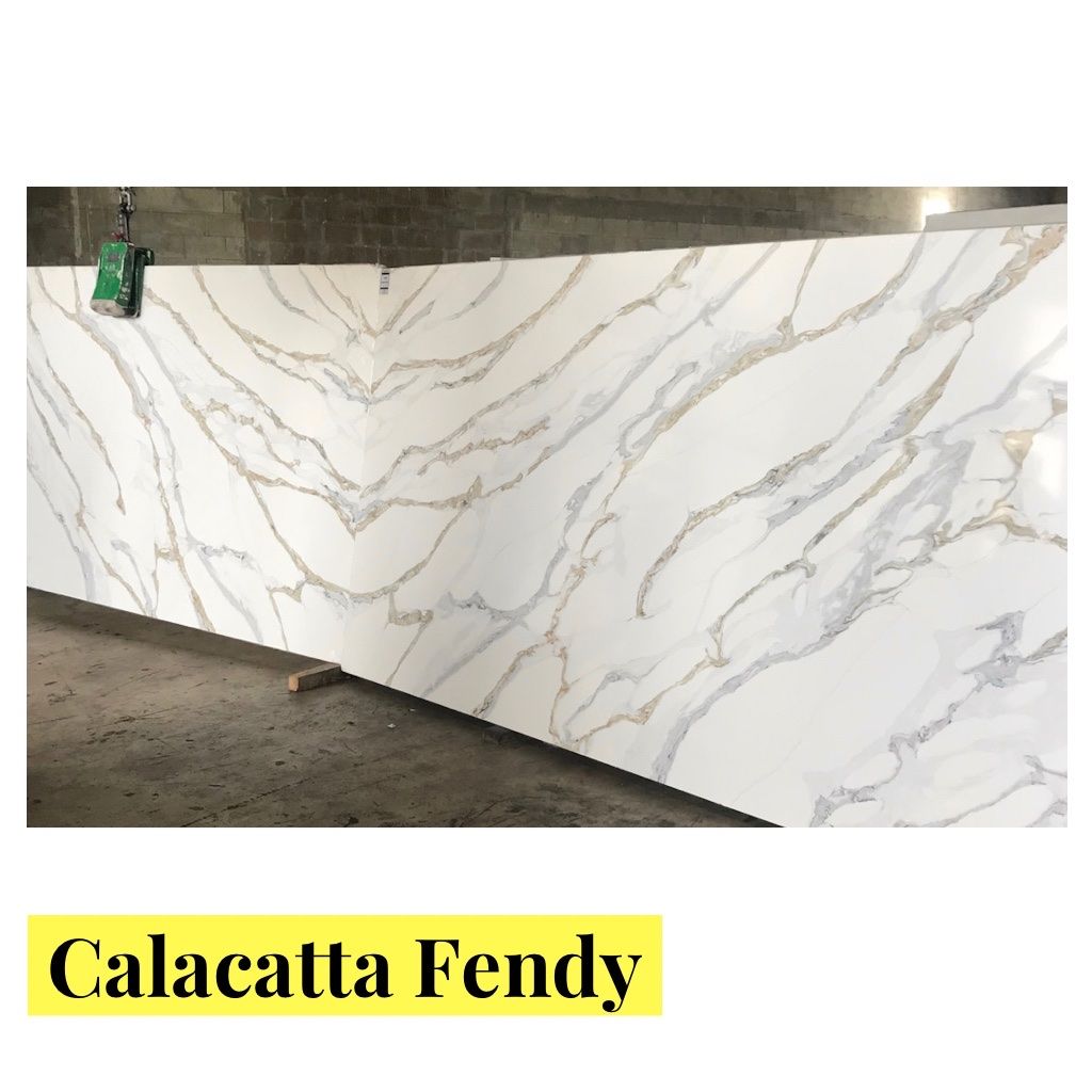 CALACATTA FENDY QUARTZ SLABS - KITCHEN COUNTERTOPS