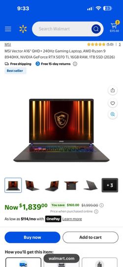MSI gaming computer