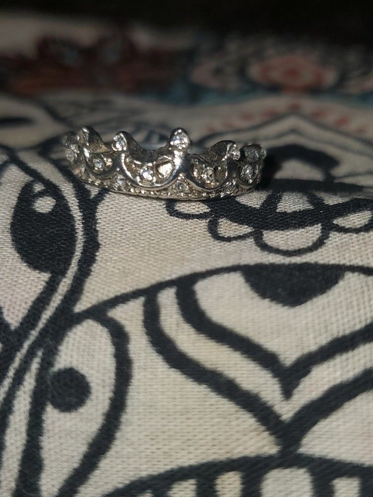 Sterling Silver Crown Ring