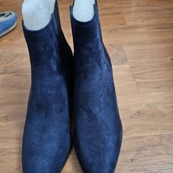 Blue Ankle Boots NEW NEVER WORN