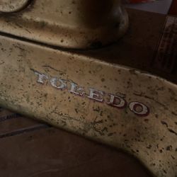 Antique Weight Scale From Toledo
