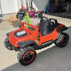 Jeep Hemi Power Wheels, Orange, Kids Toy