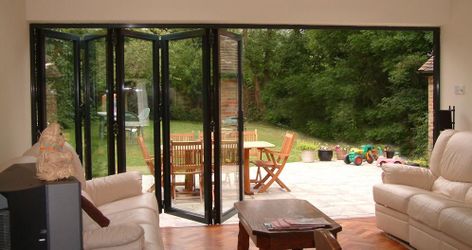 Vinyl Sliding doors & Windows - Aluminum Accordion folding Doors 
