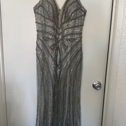 Silver Prom Dress