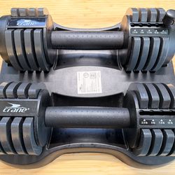 Adjustable dumbbells 2.5lbs - 25lbs (2 sets)