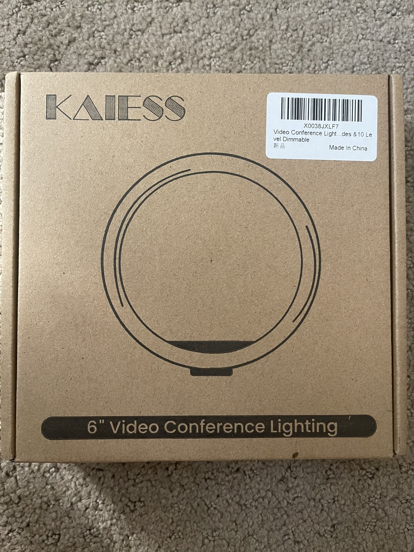 Kaiess Video Conference Lighting, 6.5" Clip on Ring Light for Computer Laptop, Zoom Lighting for Computer,Webcam Light for Zoom Call/Remote Working/Li