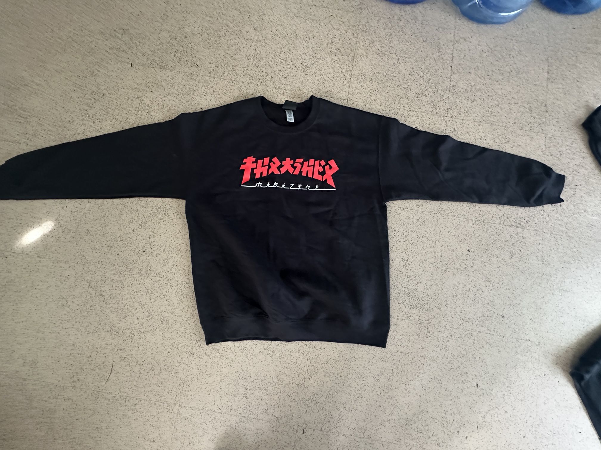 Thrasher Asian Style Font Hoodie