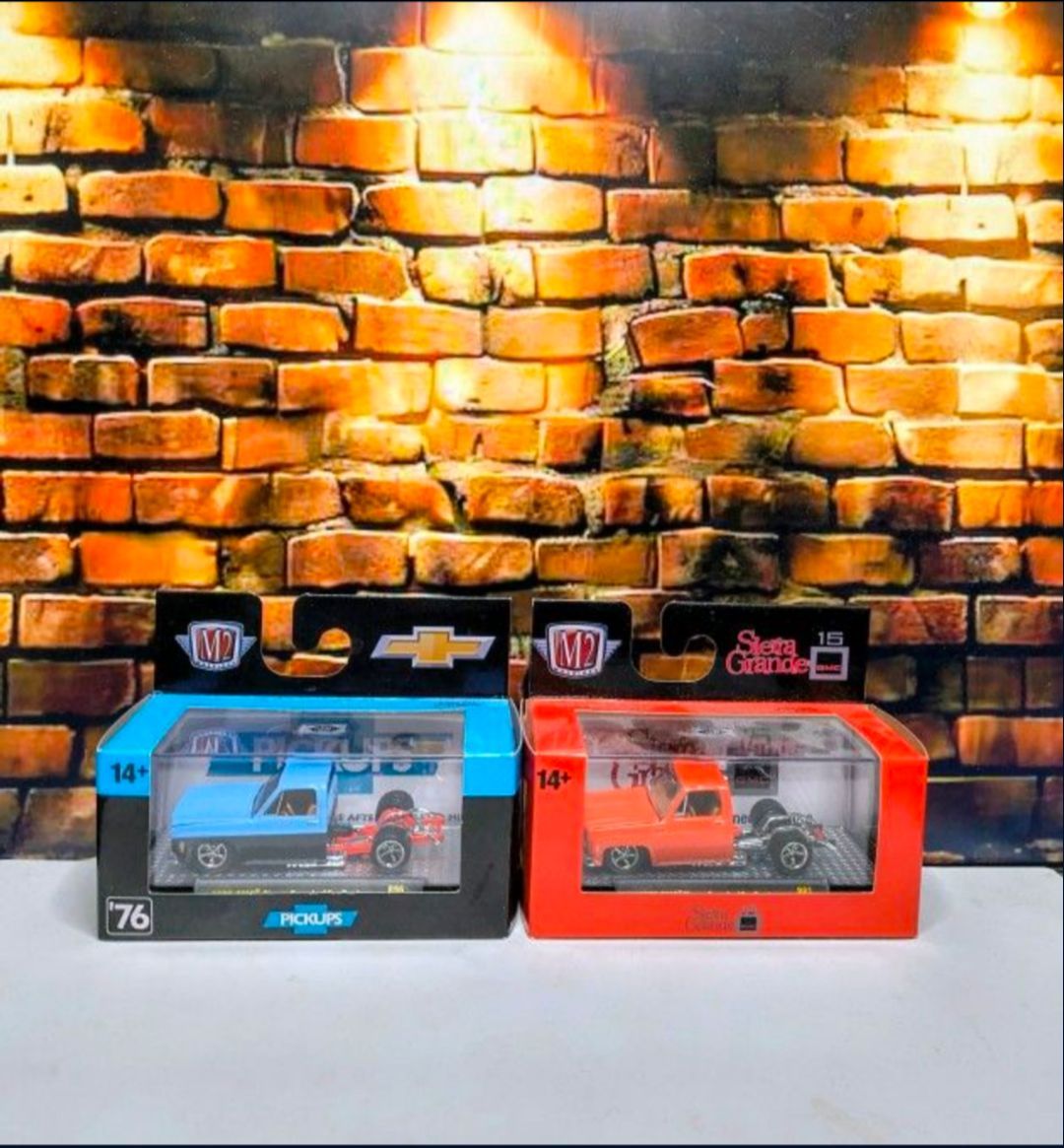 M2 Machines 1976 GMC Sierra Grande 15 Custom R81 Orange And blue both $30