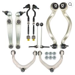 10 Pcs 2007-2013 BMW X5 E70 Front Control Arms Ball Joint Sway Link Tie Rod Suspension Set