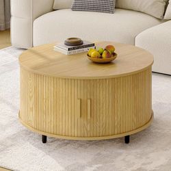 B210 $60 Round Coffee Table with Storage