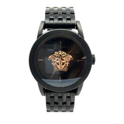 Men’s Versace Palazzo Empire Black IP Bracelet Watch 11054039