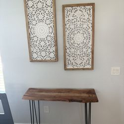 Console Table And Frames 