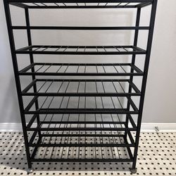 54 Bottle Wine Rack (Black Metal, 2 Available)
