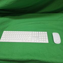 Apple wireless magic  keyboard and mouse