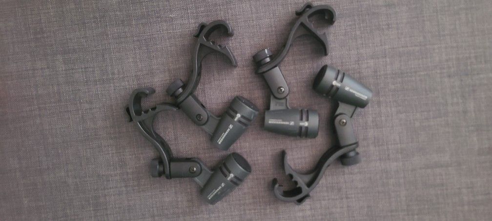 4 Sennheiser 604 Microphone Mics