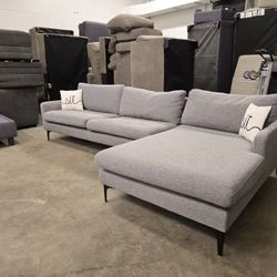 *Same Day Delivery Available!* 
Grey Chaise Sectional