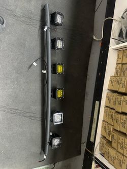 43” light bar with pod lights