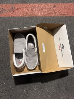 Vans Mens 7 Slip On Pros - Suede - Cloud Grey - New