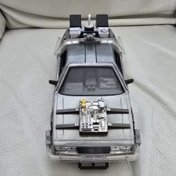 Jada Back to The Future Part III 1:24 Time Machine Die-cast Car Light Up Feature, Toys for Kids and Adults