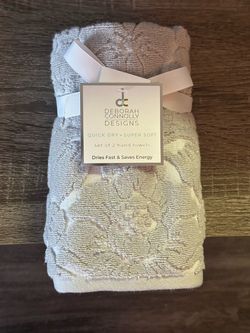 Brand New Hand Towels Set of 2 Gray