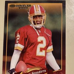 Deion Sanders collector card 2000