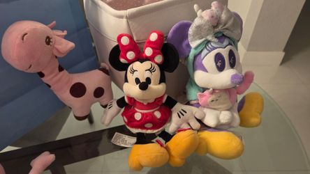 Toys Stuffies $2 , Barbies free, Frozen Banner $5