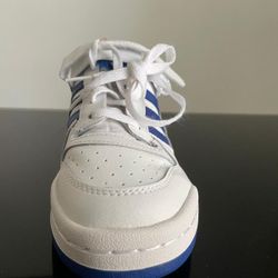 Adidas blue and white shoe