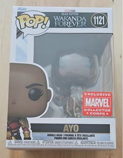 Marvel Wakanda Forever Funko’s - Ayo 1121 and Blank Panther 1122