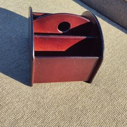 Rotating Wooden Organizer Caddy