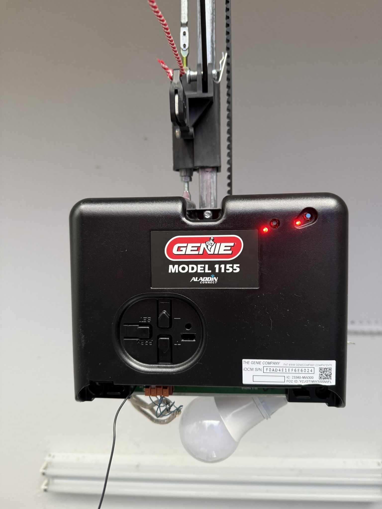 Genie model 1155 belt drive garage door opener