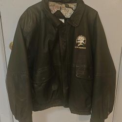 Vintage brown leather jacket