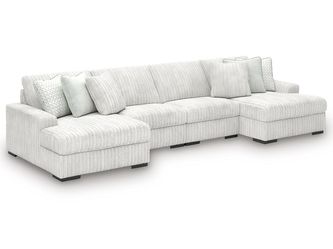 Stupendous Alloy 4-Piece Sectional with Double Chaise (Online Special Price)