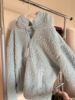 Kids light blue jacket , size L 14-16