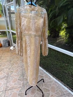 Gold dress