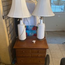 Lamp Set And, Small Dresser