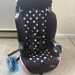 Disney Minnie Mouse 2-in-1 Booster Car Seat w/ Cup Holder – Lightweight & Cute – $40